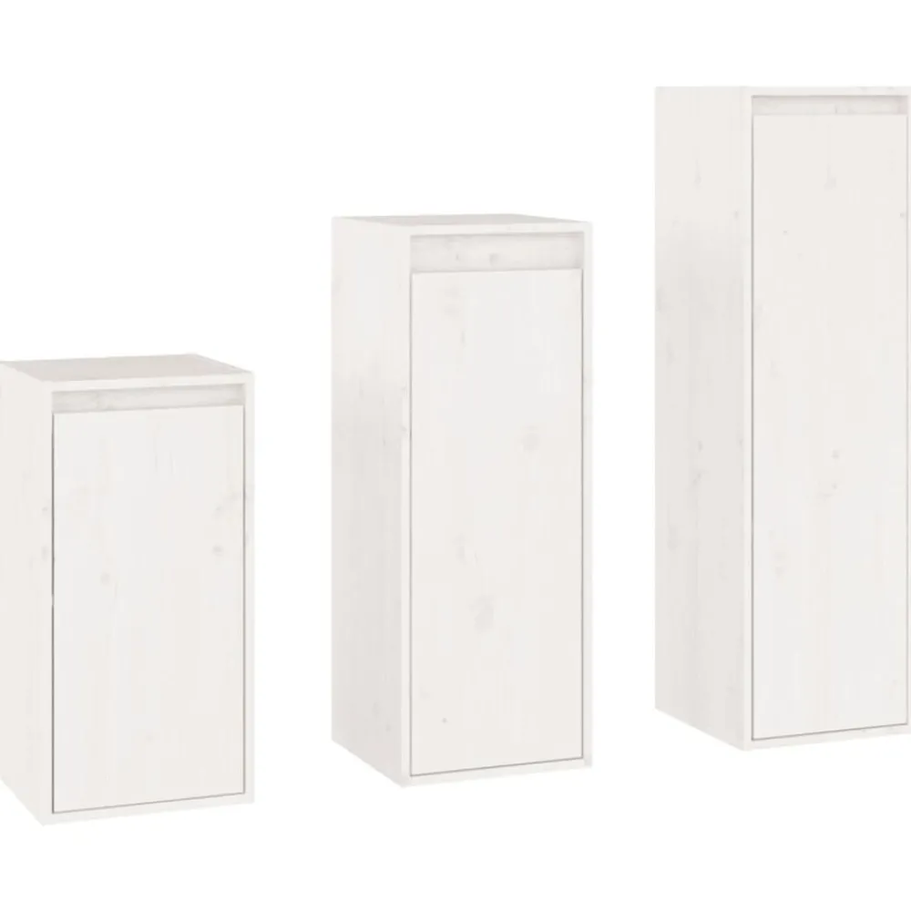 vidaXL Meubles TV 3 pcs Bois massif de pin