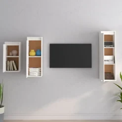 vidaXL Meubles TV 3 pcs Bois massif de pin