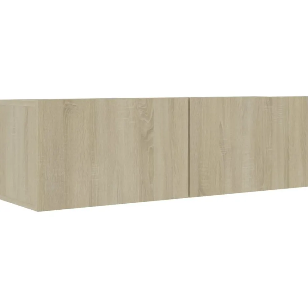 vidaXL Meubles TV 3 pcs Chêne sonoma Bois d'ingénierie