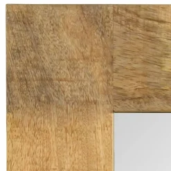 Décorations-vidaXL Miroir Bois de manguier massif 50 x 50 cm