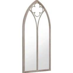 vidaXL Miroir de jardin Sable 100x45cm Fer pour utilisation extérieure