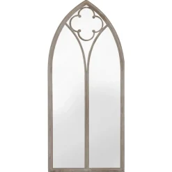 vidaXL Miroir de jardin Sable 100x45cm Fer pour utilisation extérieure