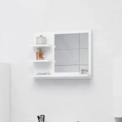 Armoires & Meubles De Rangement-vidaXL Miroir de salle de bain 60x10,5x45 cm bois d’ingénierie Blanc
