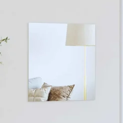 vidaXL Miroir mural Carré 40 x 40 cm verre trempé