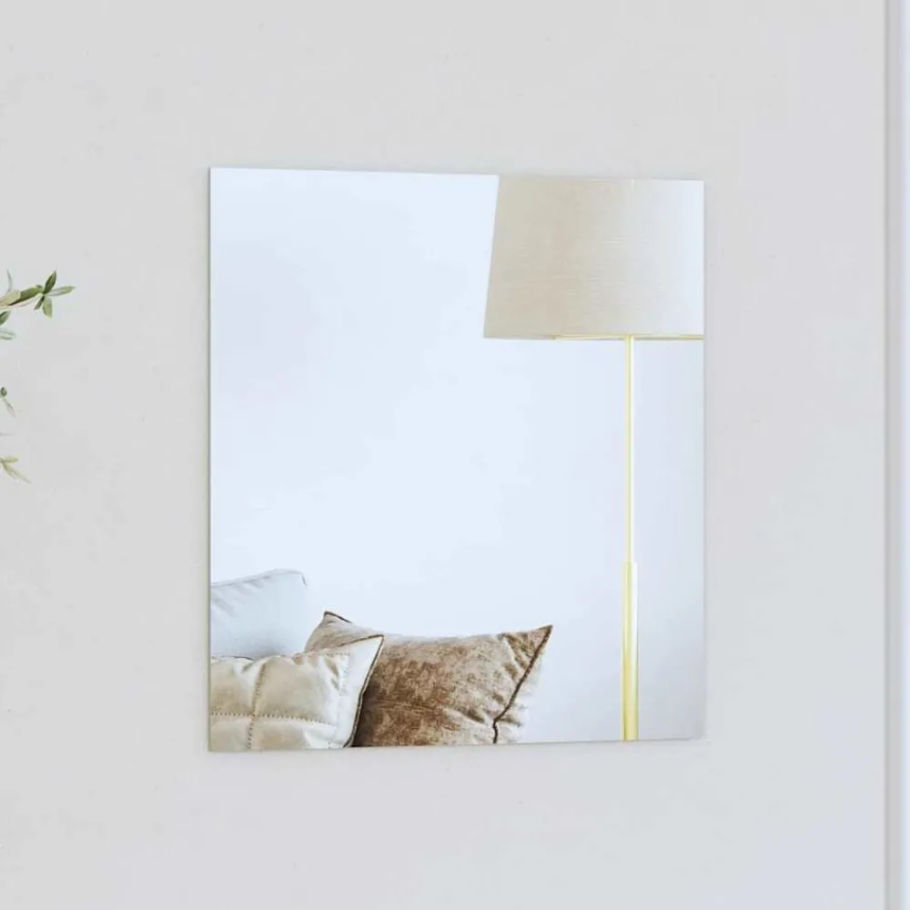 vidaXL Miroir mural Carré 40 x 40 cm verre trempé