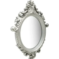 Décorations-vidaXL Miroir mural style château 56x76 cm é Argent