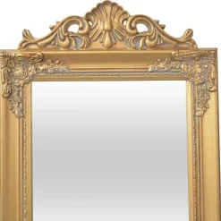 Décorations-vidaXL Miroir sur pied Style baroque 160x40 cm Doré