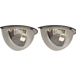 vidaXL Miroirs de circulation en demi-dôme 2 pcs Ø40 cm Acrylique