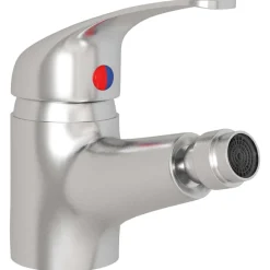 Plomberie-vidaXL Mitigeur de bidet de salle de bain é 13x12 cm Argent