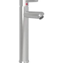 vidaXL Mitigeur de salle de bain Nickel 12x30 cm