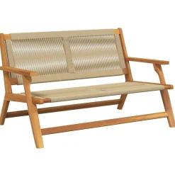 Mobilier De Jardin-vidaXL Mobilier de jardin 122 x 78 x 73 cm Bois d'Acacia Massif Beige