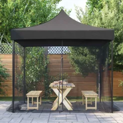 Loisirs De Plein Air-vidaXL Moustiquaire d'extérieur 220 mailles e 300 x 300 x 200 cm Noir