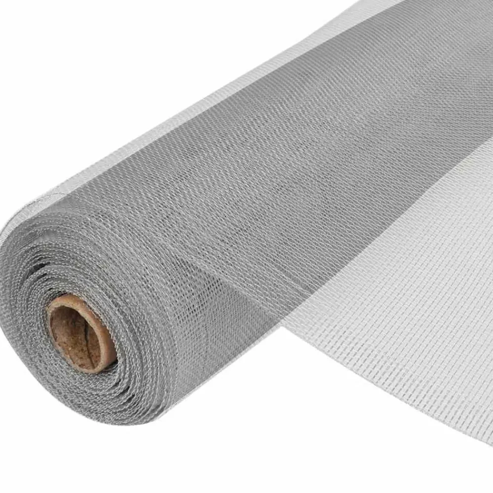 vidaXL Moustiquaire en maille d'aluminium 100x500 cm argenté