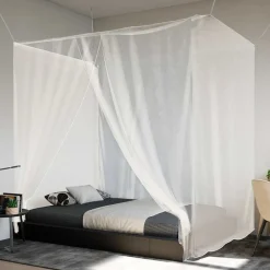 vidaXL Moustiquaire suspendue 156 maille blanc 220x100x150 cm