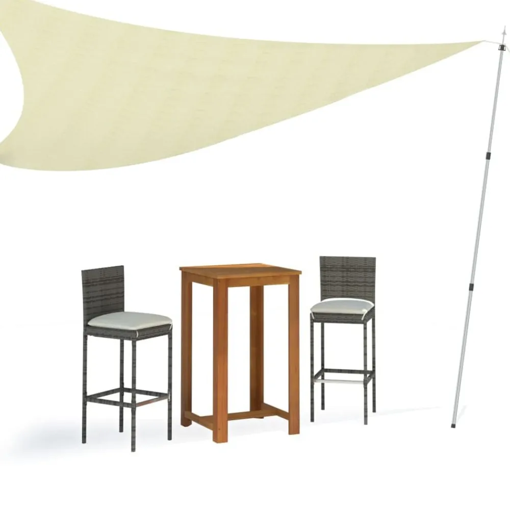 vidaXL Mât de bâche télescopique avec longueur de 102-260 cm Aluminium