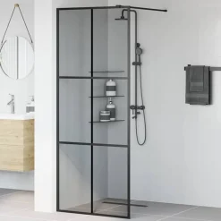 vidaXL Mur de Douche à L'Italienne 80 x 195 cm verre trempé