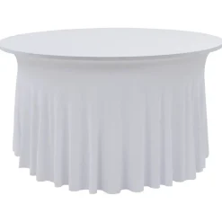 vidaXL Nappes élastiques de table avec jupon 2 pcs 120x74 cm