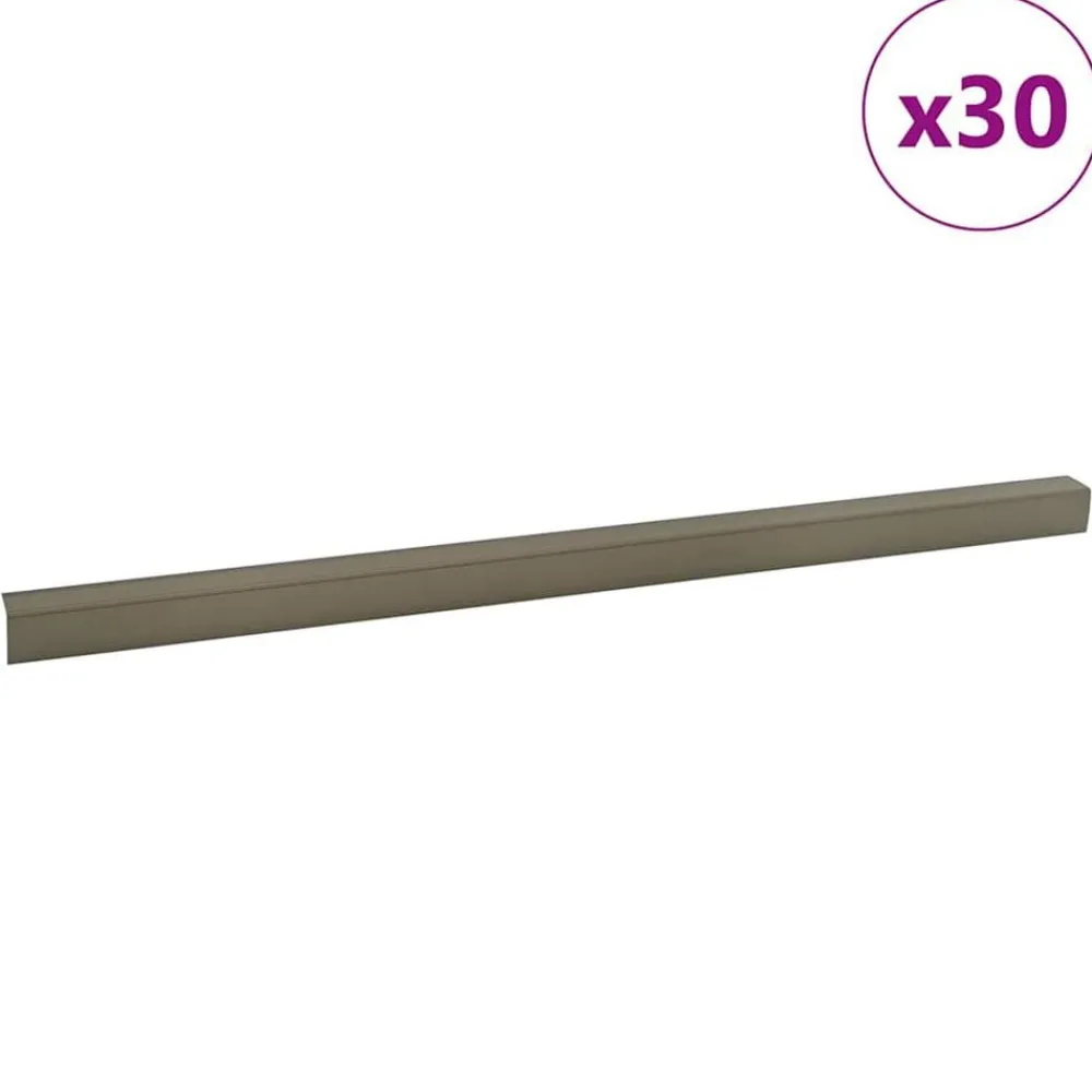 vidaXL Nez de marche 30 pcs 67 x 3 x 2 cm Aluminium