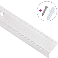 vidaXL Nez de marche forme en L 15 pcs aluminium 90 cm