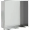 Plomberie-vidaXL Niche de douche argenté brossé 32x32x9 cm acier inoxydable