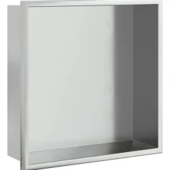 Plomberie-vidaXL Niche de douche argenté brossé 32x32x9 cm acier inoxydable