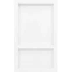 vidaXL Niche de douche avec 2 compartiments Blanc brillant 41x69x9 cm