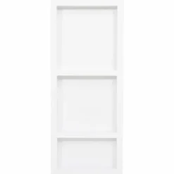Plomberie-vidaXL Niche de douche avec 3 compartiments Blanc brillant 41x99x9 cm