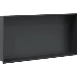 vidaXL Niche de douche noir mat 62x32x9 cm acier inoxydable