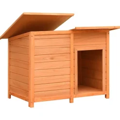 Articles Pour Animaux De Compagnie-vidaXL Niche pour chiens Bois de pin et de sapin solide 120x77x86 cm