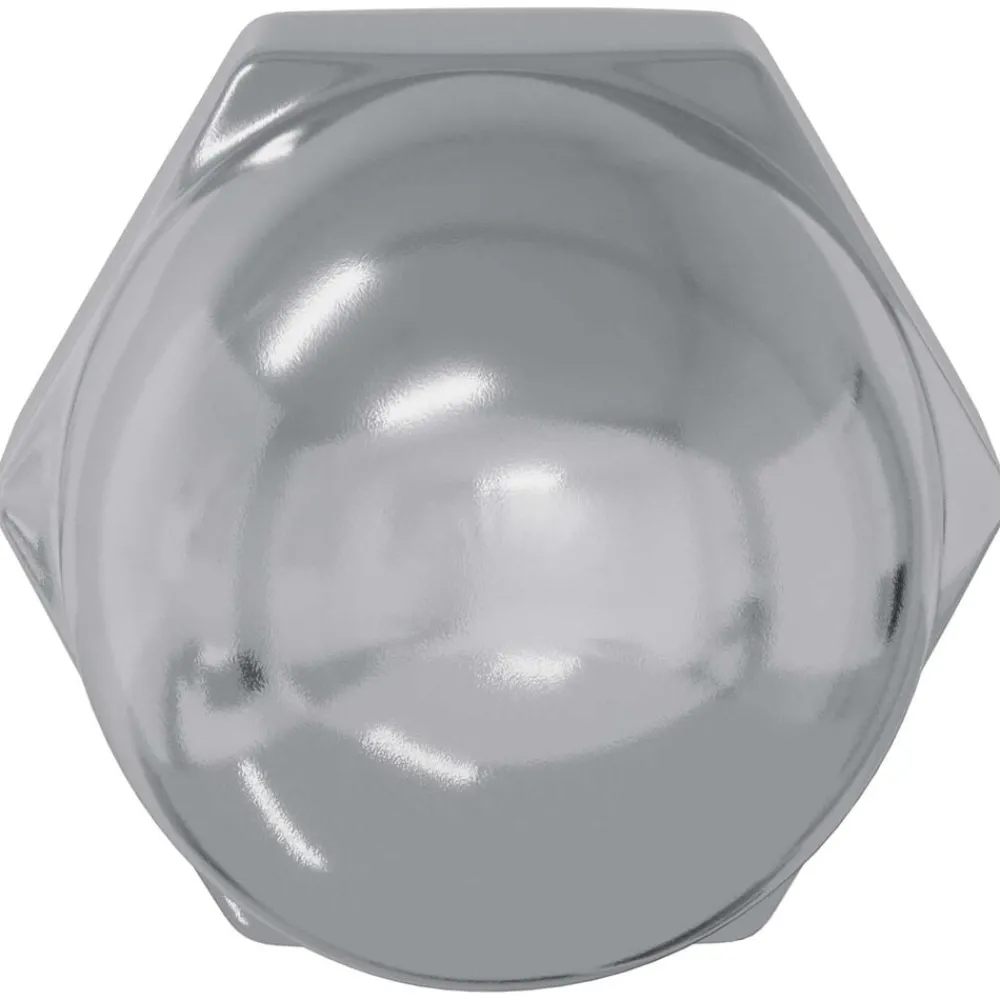 vidaXL Noix hexagonale Acorn 2 pcs Argenté m8 Métал