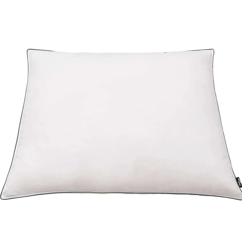 vidaXL Oreiller lot de 2 Remplissage de duvet léger 80 x 80 cm Blanc