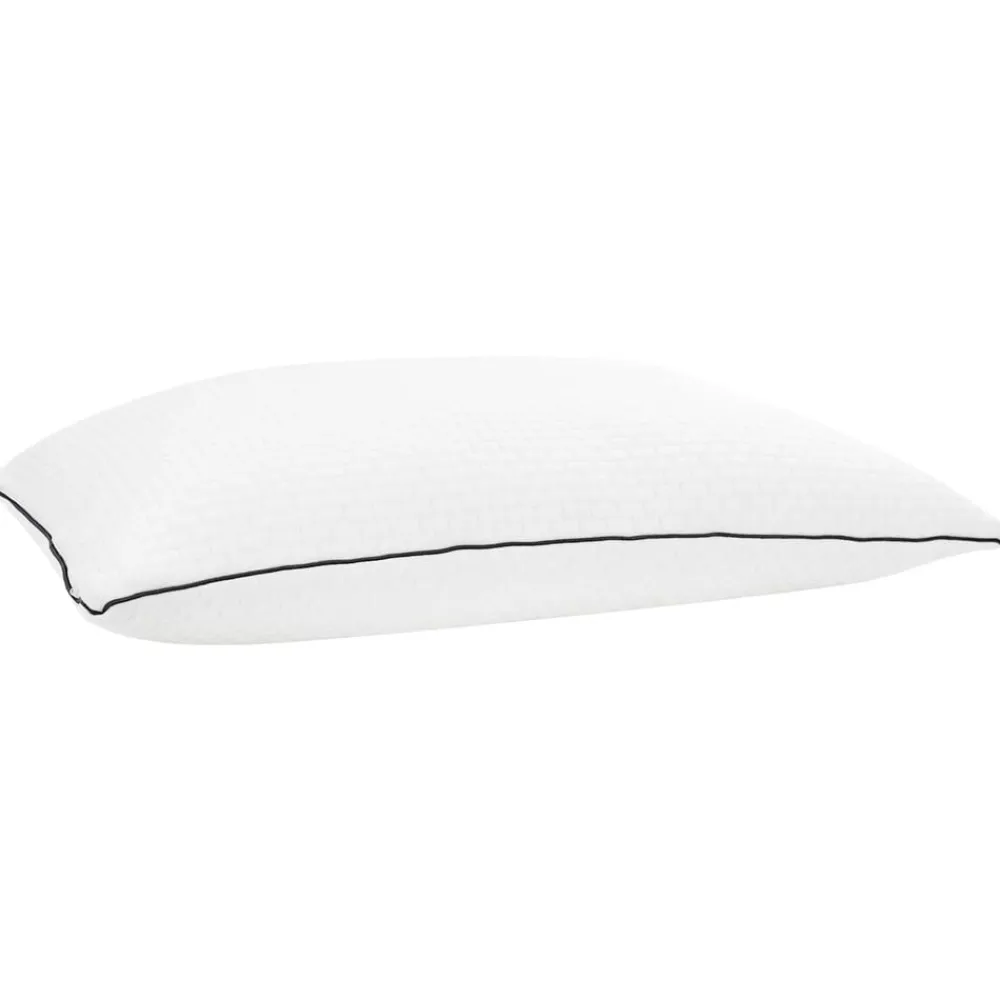Linge-vidaXL Oreiller Shread Blanc 70 x 50 x 18 cm Mousse à mémoire de forme
