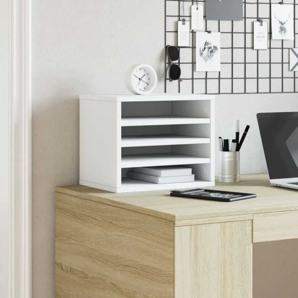 vidaXL Organisateur de bureau 36x26x29,5 cm bois d'ingénierie