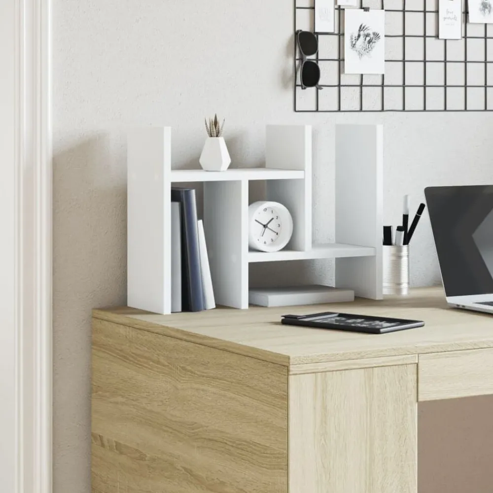 vidaXL Organisateur de bureau 34,5x15,5x35,5cm bois d'ingénierie