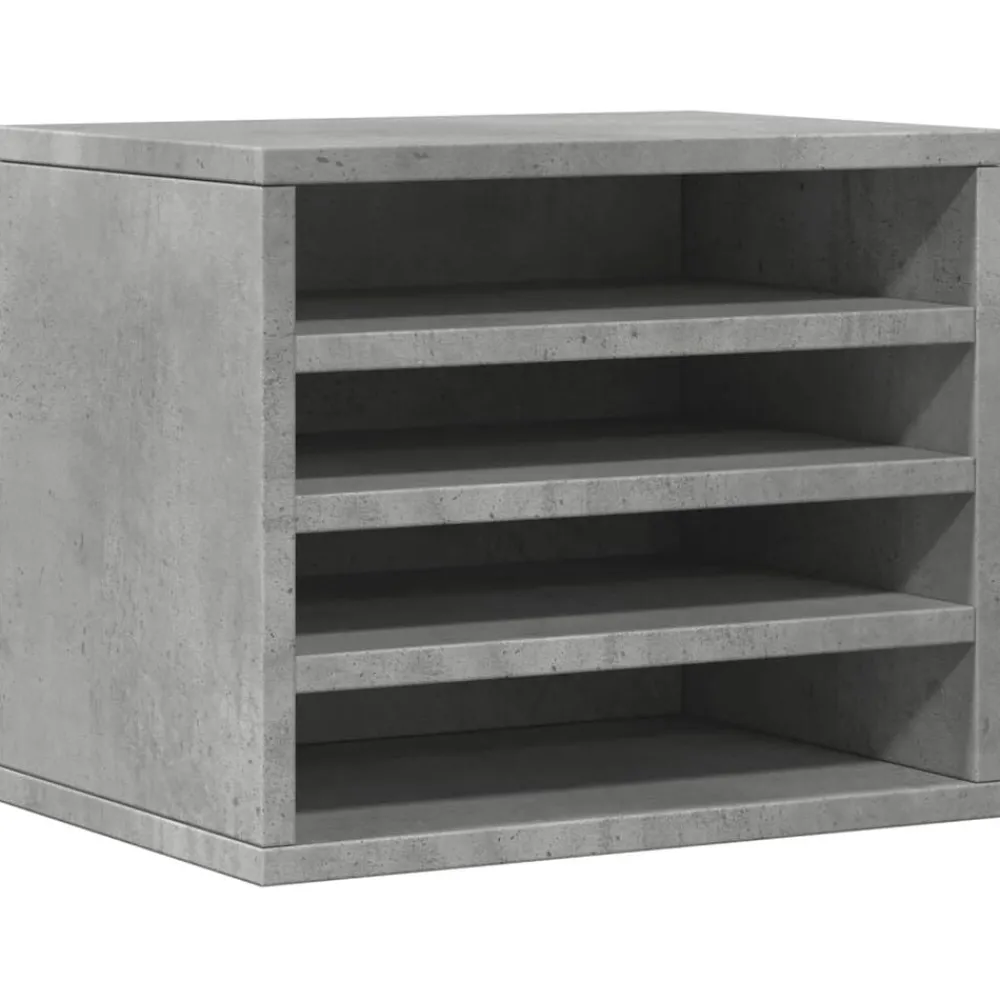 Fournitures De Bureau-vidaXL Organisateur de bureau 36x26x29,5 cm Gris béton