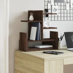 Fournitures De Bureau-vidaXL Organisateur de bureau chêne marron 49x20x52,5 cm Ch&ecirc;ne marron