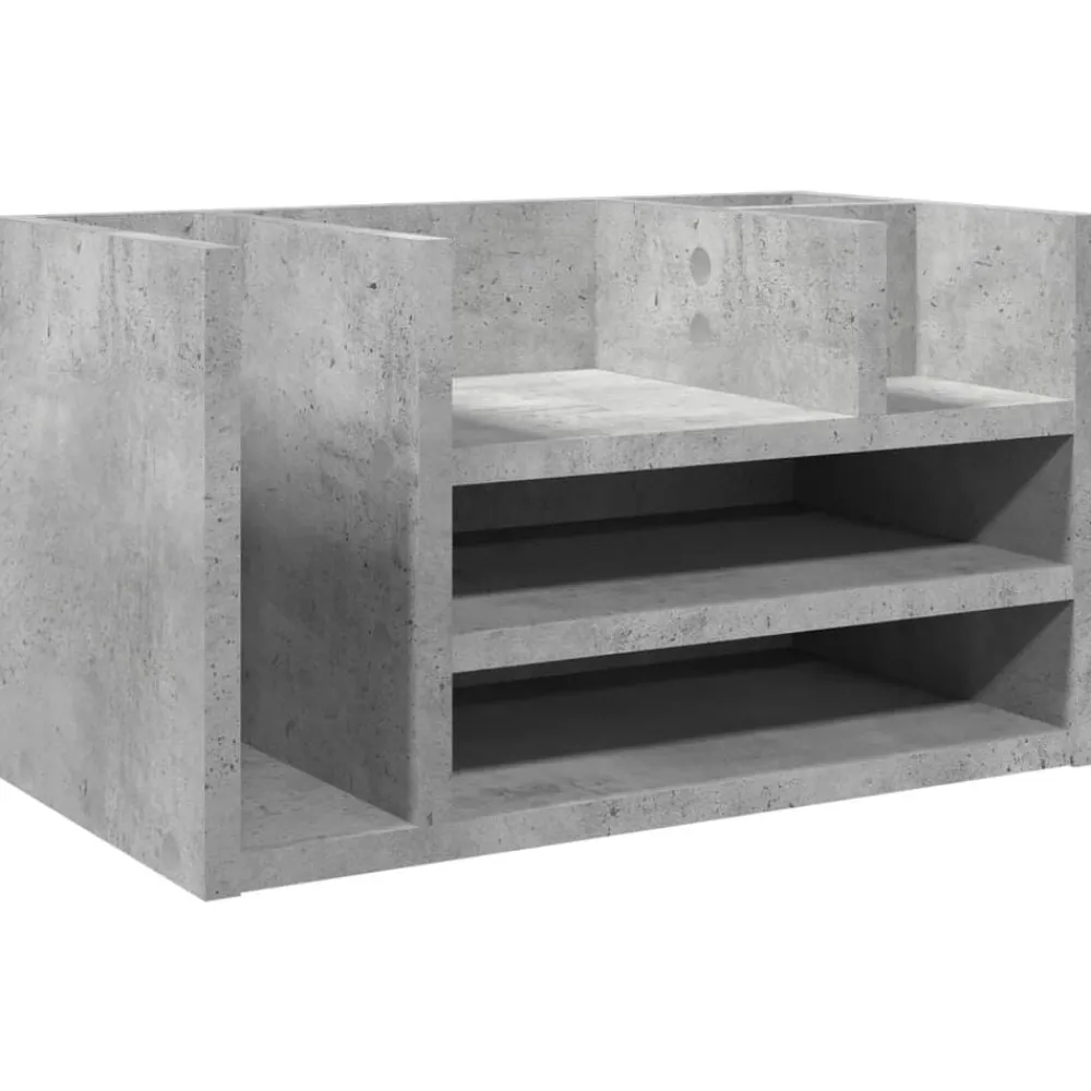 vidaXL Organisateur de bureau 44,5x24x25 cm bois ingénierie