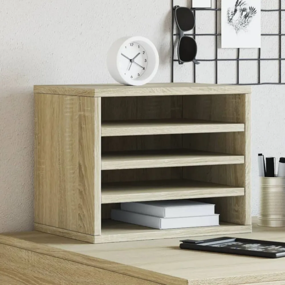 Fournitures De Bureau-vidaXL Organisateur de bureau chêne sonoma 36x26x29,5 cm Chêne sonoma