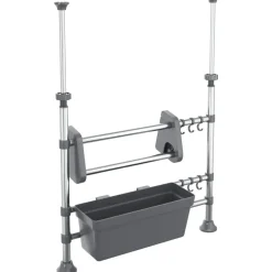 vidaXL Organisateur de cuisine réglable Aluminium