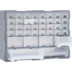 vidaXL Organisateur multi-tiroirs avec 38 tiroirs 52x16x37,5 cm