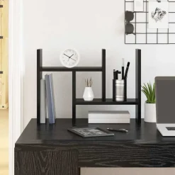 Fournitures De Bureau-vidaXL Organiseur de bureau Chêne noir 34,5 x 15,5 x 35,5 cm Ch&ecirc;ne noir