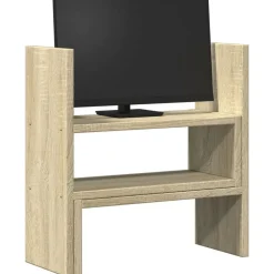Appareils Électroniques-vidaXL Organiseur de bureau réglable chêne sonoma bois d'ingénierie Ch&ecirc;ne sonoma