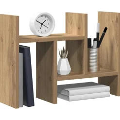 vidaXL Organiseur de bureau Chêne artisanal 34,5 x 15,5 x 35,5 cm