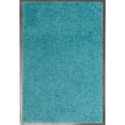 Décorations-vidaXL Paillasson lavable 40x60 cm cyan
