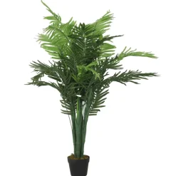 Décorations-vidaXL Palmier artificiel 18 feuilles 80 cm vert