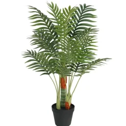 Plantes-vidaXL Palmier artificiel avec 3 troncs vert 85 cm PP