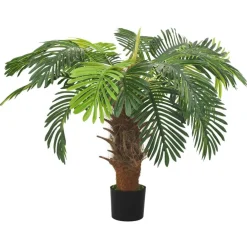 vidaXL Palmier Cycas artificiel avec pot 90 cm Vert