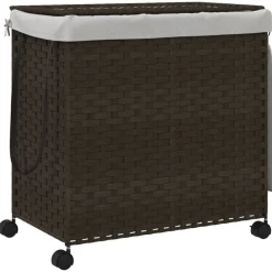 vidaXL Panier à linge avec roulettes 60x35x60,5 cm