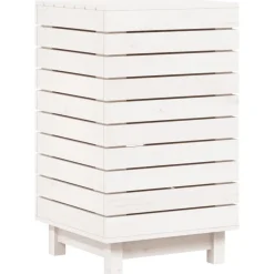 vidaXL Panier à linge 44x44x76 cm bois massif de pin