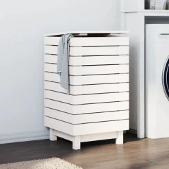 vidaXL Panier à linge 44x44x76 cm bois massif de pin